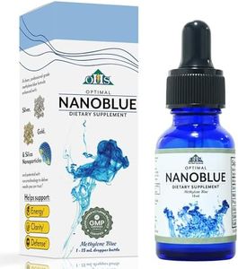 Optimal Health Systems NanoBlue | Only Patented Methylene Blue + Gold & Silver Nanoparticles | Liposomal Cellular Energy & Focus Support | High Grade, GMP Certified, USA Made