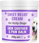 Biteback Products Sweet Relief® - Itchy Dog Cream, Benzyl Benzoate Antiseptic Skin Cream for Dogs, Dry Skin, Paw Balm, Ear Care & Rash Aid Support Cream, Wound Care for Dogs, Pet Supplies - 250g