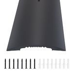 NeatiEase Heavy Duty Door Thresholds for Exterior Doors Interior Doors, 48 Inch Aluminum Thresholds for Doorways, Metal Threshold Transition Strip 4" Wide 1/2" High (Black)