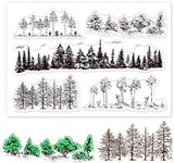 GLOBLELAND Tree Clear Stamp Pine Tr
