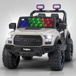 Baybee Bronco Rechargeable Battery Operated Jeep for Kids, Ride on Toy Kids Car with Light & Music | Electric Jeep Battery Car | Baby Big Car for Kids to Drive 3 to 8 Years Boys Girls (Desert)