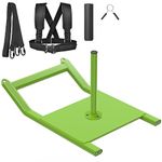 Kipika Weight Sled, Workout Sled, Fitness Strength Training Sled, Speed Training Sled for Athletic Exercise, Speed Improvement, Easily Through Obstacles, Suitable for 1" Weight Plate, Green