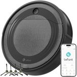 LEFANT Robotic Vacuum Cleaner, 4500Pa Suction Power, 180 Minutes Run Time, 6 Cleaning Modes, Precise Obstacle Avoidance 4cm, App/Alexa, for Pet Hair, Hair and Hard Floors, M310, Black