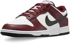 NIKE Men's Dunk Low Sneaker, Dark Team Red Black Summit White, 11 US