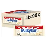 Milkybar White Chocolate Sharing Bars, 14 x 90 g