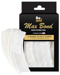 Beuni Max Bond Hair Patch Tape For Men - Super Ultra Hold Up To 2-4 Weeks | No Shine Tape For Hair Patch | Waterproof Wig Tape For Men | Skin Safe, Non-Allergic, Medical Grade Material | 36 Pcs