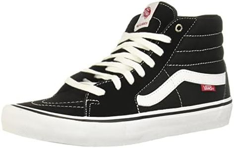 Vans SK8 Hi Pro Shoes 11.5 B(M) US Women/10 D(M) US Black White