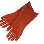 Rubber Insulated Gloves, 12 Kv High Voltage Electrical Gloves, Safety Insulating Rubber Gloves Protectors for Electrical Work