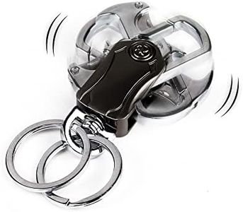 Creative High-end Metal Car Key Chain Bottle Opener 360 Degrees Rotate Key Ring Keychains Accessories for Men and Women