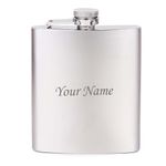 Celebr8 Customized Stainless Steel Hip Flask with Name Engraved, Leak Proof, Perfect for Whiskey, Bourbon, Liquor Flasks for Men, Diwali Gift Items, Best Gift for Men, Gift Hamper for Diwali (210 Ml)