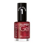 Rimmel London Super Gel Nail Polish, 044 Rock N Sparkle, 12 ml, Packaging May Vary