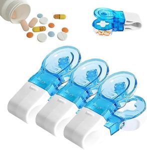 Portable Pill Taker Household Gadgets, 2024 New Portable Pill Taker, No Contact Easy to Take Out Portable Tablet Dispenser, Pill Cutter Splitter for The Elderly, Disabled, Arthritis Etc. (3)
