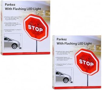 Parkez Flashing LED Light Parking Stop Sign For Garage, 2 pack