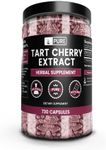 Tart Cherry Extract (730 Capsules) Extra Strength Formula from Natural Cherry Fruit, Non-GMO with No Fillers (1200 mg Serving)