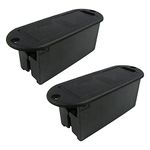 9V Battery Box Case Holder,Black Musical Accessories for Active Guitar Bass Pickup (Pack of 2)