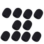 Brain Freezer 10 Pcs Handheld Stage Microphone Windscreen Foam Mic Cover Black