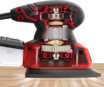 POPULO Electric Mouse Sander 130W – 12 Sandpapers, Dust Collector, Compact