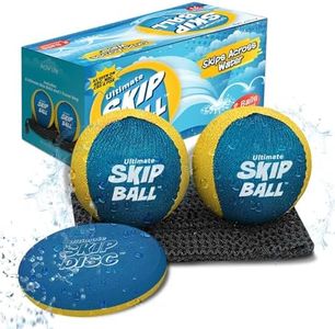 Activ Life Ultimate Skip Ball (Amarilla/Cian) Los Mejores Juegos de Playa, Juguetes acuáticos y Regalos para niños - Regalos de cumpleaños y Navidad para niños, niñas, Hombres y Mujeres
