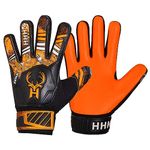 HHH Football Goalkeeper Gloves For Boys, Kids Children Youth Soccer Goalie Gloves with 4mm Latex Super Grip Palms Goalkeeping Gloves