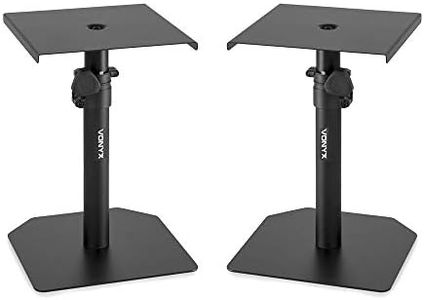 Studio Monitor Stands Speaker Mount Adjustable Desktop Stand Pair Vonyx SMS10