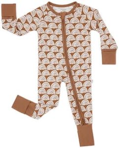 Little Sleepies Baby Pajamas, Rust Rainbows, 3-6M
