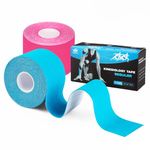 AnjoCare Kinesiology Tape, Uncut Elastic Therapeutic Sports Tape for Muscles and Joints，Latex Free & Waterproof Physio Sports Tape for Shoulder, Ankle, Elbow and Knee Support…（2 Rolls 5M x 5CM）