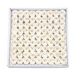 HOUSWEETY 81Pcs Bath Soap Rose Flower, Floral Scented Rose Petal Bouquet in Gift Box