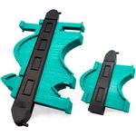 Pro Green Contour Gauge Set - Wide 10"(Dual Lock) + 5"(Single Lock) Extra Wide Profile Duplicator with 7.2cm Deep Teeth for Perfect Flooring Fit and Plumbing Pipes