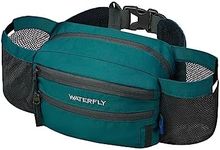 WATERFLY Fanny Pack Waist Bag: Waist Pack for Women Men with Two Water Bottle Holder Hiking Fanny Pack for Running Walking DogWalking Travel Cycling