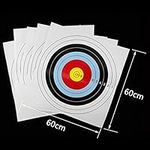 e5e10 24x24inch Bullseye Archery and Gun Targets Paper Practice Shooting Sheet Paper by Longbow Paper Targets (10pcs)