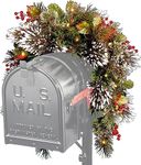 National Tree Wintery Pine Collection Mailbox Swag, 3 ft