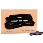 Shilajit Dry Drops - 120 Counts, Rich in Naturall Fulvic Acid, Original Siberian Shilajit, 100% Pure, Trace Minerals Complex