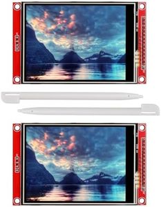 XIITIA 2pcs 3.2" SPI TFT LCD Display Touch Panel ILI9341 240x320 TFT LCD Touch Screen Shield 5V/3.3V STM32 Display Module SPI Serial with Touch Pen