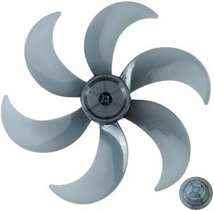 CHICTRY Plastic Household Fan Blades Replacement Blade Air Fan Blade for Standing Pedestal Fan Table Fanner Dark Grey 18 Inch