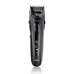 Nova NHT 1098 USB Titanium Coated: 150 Minutes Runtime Beard Trimmer for Men (Black)