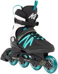 K2 Kinetic 80 Women's Inline Skates - Black/Turquoise, 11.0