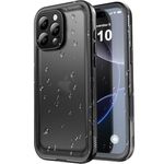 SPORTLINK for iPhone 16 Pro Waterproof Case - Shockproof Heavy Duty Front and Back Cover [Built in Screen/Camera Protector] 360 Full Body Protective [Dustproof][IP68 Underwater] Military Bumper-6.3"