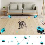 Homegroove Interactive Cat Toys for Indoor Cats, Auto/Remote Control DIY Cat Mouse Hunting Treadmill, Adjustable Speed Cat Chase Toy for Fitness, Playtime & Energy Release (Blue)