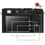 debous Screen Protector for Fujifilm X-S20 X100T X100F X-E2 X-E2S （not for X100V）, Anti-finger Optical Tempered Glass for Fuji XS20 X100T X100F XE2 XE2S Digital Camera (3 pack)