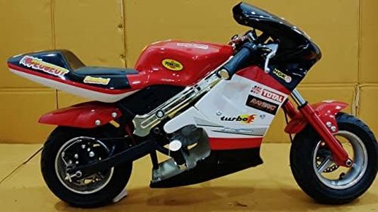Gigaglitz 24V/350W Pocket Bike, Plastic, Red, Kids