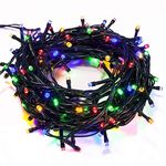 Enamic UK Black Wire RGB String Light with 8 Mode Changer Tree Decoration Light 20 (65 ft.) Meter with 40% More Brighter Diwali Festivals Christmas Multi-Purpose Pack of 1 Make in India || K@5982