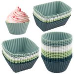 Bekecidi 32PCS Silicone Baking Set - Ultra-Durable, Food-Grade, Heat Resistant Moulds for Cupcakes, Muffins, and Delectable Desserts!