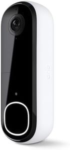 Video Doorbell 2K | 2nd Gen | Wireless/Wired Option, 2-Way Audio, Night Vision, Head to Toe Video View, Integrated Siren | Live Stream | Real Time Notifications |180 Deg Wide View, White
