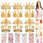 24pcs Foam Crowns Tiaras with Diamo