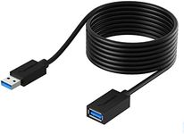 SABRENT 22AWG USB 3.0 Extension Cable - A-Male to A-Female [Black] 10 Feet (CB-3010)