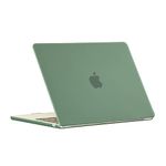 Ruban case for MacBook Air 13 Inch A2337 (M1) / A2179 / A1932 (2021 2020 2019 2018 Release) - Snap On Hard Shell Case Cover for MacBook Air 13 Retina Display with Touch ID, (Midnight Green)