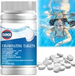 Chlorine Tablets for Swimming Pool, 100g Pool Chlorine Tablets for Hot Tub, Slow-Dissolving, Long-Lasting, Individually Wrapped Multi Function Clearwater Chlorine Tablets for SPA, 100PCS