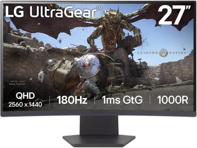 LG UltraGear 27" Curved Gaming Monitor – 1440p, 180Hz, 1ms, VA, FreeSync