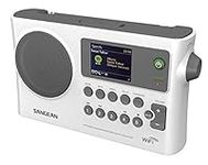 Sangean WFR-28 Internet Radio/FM-RBDS/USB/Network Music Player Digital Receiver with Color Display Gray/White (Renewed)