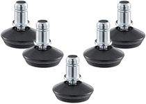 kwmobile Replacement Office Chair Gliders (Set of 5) - 11mm (7/16") Stem Bell Glide Chair Glider Feet Replacements for Castor Wheels - Black